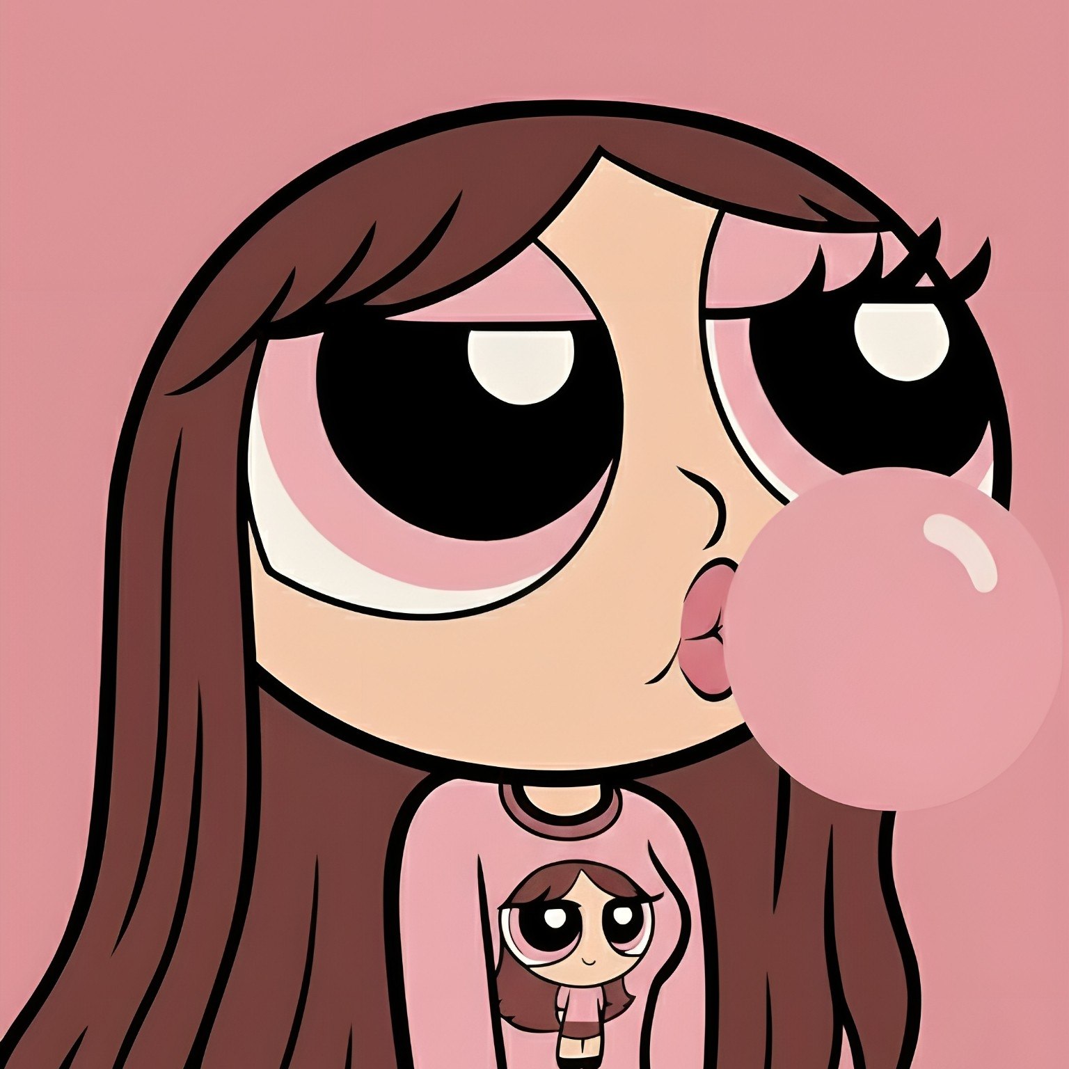 Zeettah profile character — a pink bubblegum avatar